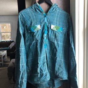 Prana Button-up pullover Hoodie